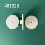 48102B 05M 더블 데크 기어 모듈러스 48 이빨 10 플라스틱  액세서리 : 원클릭코드