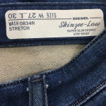 디젤 여성 생지 블루 스키니 슬림 스트레치 데님 청바지 0834R(27) 구제샵 구제리아 : 구제리아
