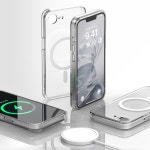 엘라고 아이폰 16e 맥세이프 풀커버 투명 케이스 + 필름 세트 : 엘라고