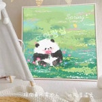 팬더 액자 만들기 다이아몬드 자수 diy 01.(J3416 스프링)40x40cm : 트윈베이글