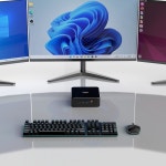 M600 AI  PC 게이머 컴퓨터 게이밍 데스크탑 Rzyen 9 8945HS 5 8645HS 2xDDR5 2xPCIe4.0. 0 2x2.5G LAN AMD 윈도우 11 와이파이 : 에잇볼
