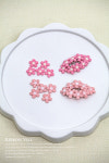 꽃수예뜨개방 | 내 마음의 봄꽃 장식 DIY 수예용품 헤어핀장식 자수장식 악세사리장식 공예재료 헤어악세사리장식 : RIBBONVILL