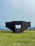 텐트 캐노피 돔텐트 자동 케노피 코팅 휴대용 백패킹텐트 테시 글램핑 에그쉘 포코마스 블랙 홀더없음 3.7x3.9m : 뉴플랜01