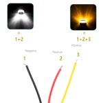 오토바이 핸들 LED 방수 조명 주야갼 바이크 핸들 라이트 2 pcs (A0331) : 용천삼리