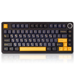 독거미 키보드 AULA F75 한글 정발 사무용 텐키리스 유무선 기계식 블랙, 회목축 V3 : 디옵텍