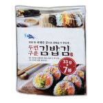 코스트코 김밥김 두번 구운 김밥김 33g x 7봉 예맛김 무조미 소문난 밥도둑 명품 햇김 : 로켓코코