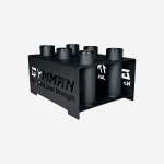 GYMMAN 짐맨 6홀 바벨봉 거치대 바벨랙 경량 중량봉 역기 정리대 : FITECO