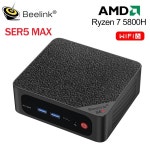 Beelink Ryzen 7 5800H/5850U SER5 프로 맥스  PC AMD DDR4 16GB RAM 500GB SSD 5500U WiFi6 4K HD 데스크탑 컴퓨터 SE : 에잇볼