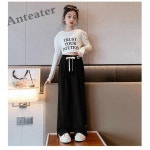 여아 기모 팬츠 겨울 하이웨스트 와이드 팬츠 M1du : 유한회사 럭키키트레이딩