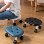 다용도 회전의자 이동식 무릎보호 허리 짐운반 부모님 바닥청소 작업장 바퀴 의자 : 코네스1