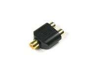 Coms RCA Y형 젠더 (F/F) 블랙 G9022 : 조은 정보