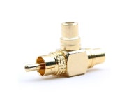 Coms RCA to 2RCA 젠더 T형 G9058 : 조은 정보