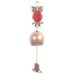 행운 킹부엉이 문종 이쁜 국산 도어벨 자석 풍경 은은한 현관종 까페 식당 출입문 큰소리 : 판다생활용품