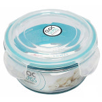 네오플램 클락글라스 내열유리 원형 밀폐용기-1개 400ml 620ml 950ml 화이트 : 나무하늘