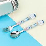 산리오 캐릭터즈 시나모롤 피규어 통통 스푼포크세트 어린이집수저 유치원 휴대용 아기 소풍 : 홈앤키즈