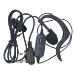 Baofeng G 스타일 이어폰 마이크 및 PTT K 플러그 워키 토키 BF 888S UV 5R 3R DM 1702 1801 : 분당플렉스26