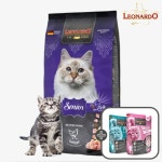 레오나르도 캣 고양이 사료 시니어 7.5kg+소분팩+파우치 : 청춘개밥