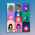 명화 캔버스 유화 팝아트 일러스트 DIY 그림그리기 액자만들기 : 지오페라