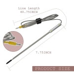 온도 센서 육류 온도계 2.5mm 교체용 프로브 H5181, H5182, H5183, H5184, H5185, H5198 모델용 2팩(노란색) : 에코엘리트샵