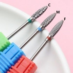 텅스텐 스틸 카바이드 네일 드릴 비트 손쉬운 성형  매니 및 페디 도구 내구성 1개 : 매일플래닛