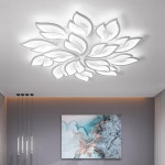 아크릴 LED 천장 펜던트 조명 레스토랑 갤러리 커피 바 광택 실내 홈 장식 라이트 리프 침실 거실 : 모리신사