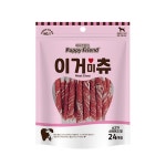 강아지 간식 이거미츄 소고기 연어 스트레스해소 영양간식 소고기스테이크껌, 240g, 24개 : 팔레트나나