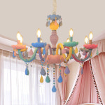 LED 식탁등 마카롱 8등 샹들리에 키즈 아이방 조명 : Haus Living
