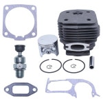 실린더 피스톤 키트 Husqvarna 395 크랭크 케이스 머플러 가스켓 감압 밸브 체인톱 58mm : 설화산 무역
