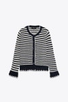 ZARA 자라 프릴 스트라이프 니트 가디건 4331/020/104 4331020 : MO AND CO