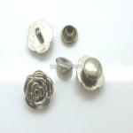 30 세트 실버 톤  스파이크 리벳 스터드 명소 1M X 8MM 4MM 가방 가죽  J1241 : 이지메카