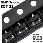 BAS40 43 BAS40-06 46 BAS40-05 45 BAS40-04 44 SMD 트라이오드 SOT-23 쇼트키 50 개 : 센트럴웨이