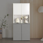 800모던디자인 주방상부장 신혼집 홈카페수납장 인테리어 그릇수납장 : 미니솔티