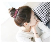 반짝반짝 큐빅 헤어 클립 스타일링 악세서리 머리카락 흘림 방지 (A0634) : 용천삼리