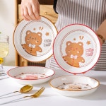 세라믹 만화 곰 밥그릇 : 초록 마루
