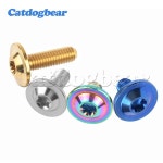 CATDOG 티타늄 볼트 라이딩 브레이크 레벨용 TORX  나사 스템 자전거 부품 패스너 M6X10 15MM 20MM : 성유유통288