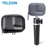 TELESIN 미니 보관 보호 가방 브러시드 하프 오픈 퀵릴리즈 운반 케이스 GoPro Hero 13 12 11 10 9 GoPro13 블랙 백 : 센트럴웨이