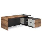 진영가구 LND-509 R/L 오크마운트9 사무용 임원 중역용책상(사이드포함) 우측형(R) : 로디빅 퍼니처