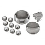 키지마 혼다 101-027 모터사이클 부품 드레스업 커버 세트 4개 알루미늄 CB400F 공랭식 엔진 실버 : 가민무역