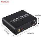 돌비 DTS AC3 ~ 2.0CH 광 동축 RCA 192mm 오디오 디지털 변환기용 3.5 kHz 디코더 어댑터 : 1초배송몰