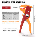 자동 노즈 트럼펫 클리퍼 도구 크림프 다기능 덕빌 스트리퍼 볼트 플라이어 와이어 미니 Wire strippers : 플라세르몰