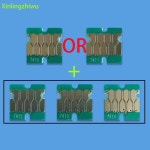 엡손 슈어컬러 잉크 카트리지용 원타임 칩 새로운 일련 번호가 있는 74117414 /741X F6070 F9370 : 이지메카