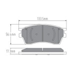 전면 세라믹 브레이크 패드, 중국 Faw Besturn B70(D009)(2014) 1.8t/2.0l/자동차 부품에 적합 : 오신사
