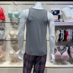 휠라언더웨어 남성 폴리스판 투톤 로고 JQ 런닝 FI4RNH1622MDGY : NC수원터미널 휠라언더웨어