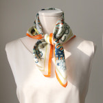 실크스카프 오드스토리 고급 SILK100 쁘띠 A1009 : LANIC U 라닉유