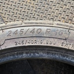 245 40 19 미쉐린 프리미어 올시즌2 중고타이어 2본 트래드 80% : 타이어코치 금오점
