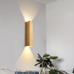 LED 벽 Sconces 비품 램프 Modern12W/18W 아래로 실내 조명 거실 복도 NR 328 12W Brushed Black Warm White 2700-3500K : 분당플렉스26