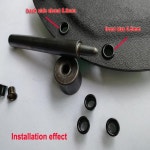 KYDEX 홀스터 블랙 황동 아일렛 294 길이 플랜지 아래 X 1/4 인치 외경 008  09 두께 100개 8984 : 매일플래닛