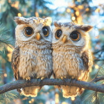 부엉이 액자 그림 돈들어오는 풍수지리 이사 신혼 선물 커플 부엉이 1호 : 유니탑 스토어