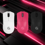 지클릭커 슈퍼히어로 OP200 르캄프2 초경량 듀얼 8K 무선 게이밍 마우스 : g-tracter