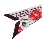 페라가모 로고 간치니 양면 실크 스카프 32-0966-02 : 럭스웰